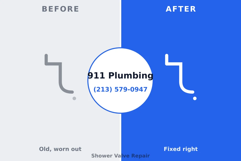 Before and after: plumbing repair Cedar Hill, MO